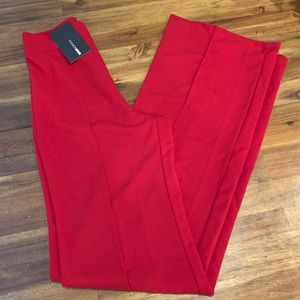 New with Tags Fashion Nova Red Flare Dress Pants S